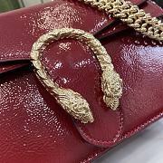 Fortok Gucci Dionysus Shoulder Bag Red Patent Leather 795005 28x16x10.5cm - 3