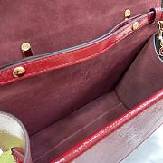 Fortok Gucci Dionysus Top Handle Bag Red Patent Leather 29x20x10.5cm - 5