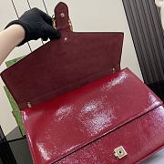 Fortok Gucci Dionysus Shoulder Bag Red Patent Leather 42x28x12cm - 5