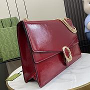 Fortok Gucci Dionysus Shoulder Bag Red Patent Leather 42x28x12cm - 4