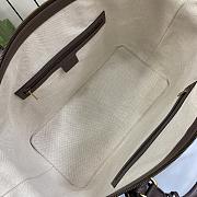 Fortok Gucci Savoy Duffle Bag Beige and Ebony GG Supreme Canvas 763295 42x31.5x21cm - 5