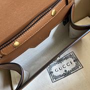 Fortok Gucci Diana Shoulder Bag With Bamboo And Chain In Brown Leather 675795 26cm - 3