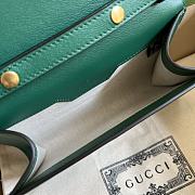 Fortok Gucci Diana Shoulder Bag With Bamboo And Chain In Green Leather 675795 26cm - 4