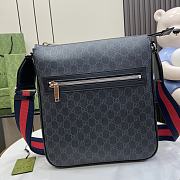 Fortok Gucci GG Crossbody Bag Black 792081 27x28.5x5cm - 1