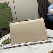 Fortok Gucci Dionysus Shoulder Bag Beige Patent Leather 795005 28x16x10.5cm - 6