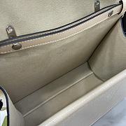 Fortok Gucci Dionysus Top Handle Bag Beige Patent Leather 29x20x10.5cm - 2