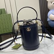 Fortok Gucci Ophidia Bucket Bag Black 760201 11.5x23x8cm - 1