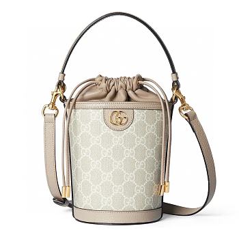 Fortok Gucci Ophidia Bucket Bag Beige 760199 11.5x20x8cm