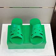 Fortok Bottega Veneta Beach Slippers Green - 1
