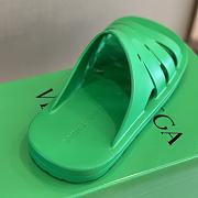 Fortok Bottega Veneta Beach Slippers Green - 6