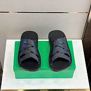 Fortok Bottega Veneta Beach Slippers Black - 1