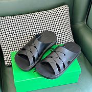 Fortok Bottega Veneta Beach Slippers Black - 6