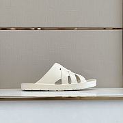 Fortok Bottega Veneta Beach Slippers White - 6