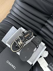 Fortok Chanel Roman Pearl Diamond Buckle Sandals Black - 2