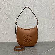 Fortok Celine Heloise Hobo Bag Brown 117253 23x17x21cm - 1