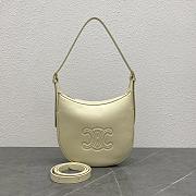 Fortok Celine Heloise Hobo Bag Cream 117253 23x17x21cm - 1