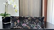 Fortok Dior Tote Bag Agile Dragonfly Embroidery Pattern Black 36x18x28cm - 6