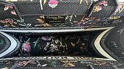 Fortok Dior Tote Bag Agile Dragonfly Embroidery Pattern Black 36x18x28cm - 3