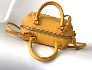 Fortok Fendi Mini FF Cube Bag In Nappa Leather Yellow 16x9x13cm  - 5