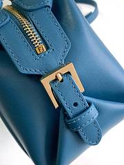 Fortok Fendi Mini FF Cube Bag In Nappa Leather Blue 16x9x13cm  - 2