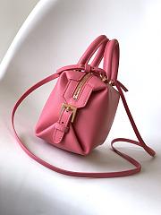 Fortok Fendi Mini FF Cube Bag In Nappa Leather Pink 16x9x13cm  - 3