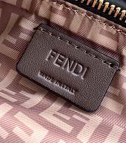 Fortok Fendi Mini FF Cube Bag In Nappa Leather Black 16x9x13cm  - 3