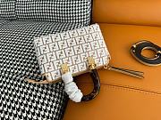 Fortok Fendi By The Way Mini Raffia & Leather Shoulder Bag 20.5x12x9cm - 2