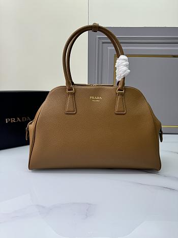 Fortok Prada Large Saffiano Leather Bag Caramel 1BG524 40x26x12cm