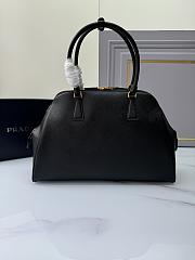 Fortok Prada Large Saffiano Leather Bag Black 1BG524 40x26x12cm - 3