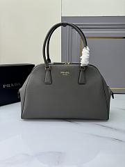 Fortok Prada Large Saffiano Leather Bag Grey 1BG524 40x26x12cm - 1