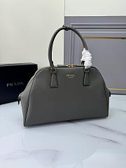 Fortok Prada Large Saffiano Leather Bag Grey 1BG524 40x26x12cm - 4