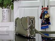 Fortok Louis Vuitton Slim Trunk Bag Green M25445 23x12x4cm - 5