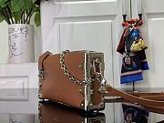 Fortok Louis Vuitton Slim Trunk Bag Brown M25445 23x12x4cm - 5