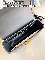 Fortok Louis Vuitton Twist MM Bag Black M21554 23x17x9.5cm - 2
