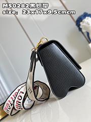 Fortok Louis Vuitton Twist MM Bag Black M21554 23x17x9.5cm - 3
