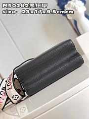 Fortok Louis Vuitton Twist MM Bag Black M21554 23x17x9.5cm - 6