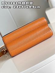 Fortok Louis Vuitton Twist MM Bag Tan M21554 23x17x9.5cm - 2