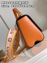Fortok Louis Vuitton Twist MM Bag Tan M21554 23x17x9.5cm - 6