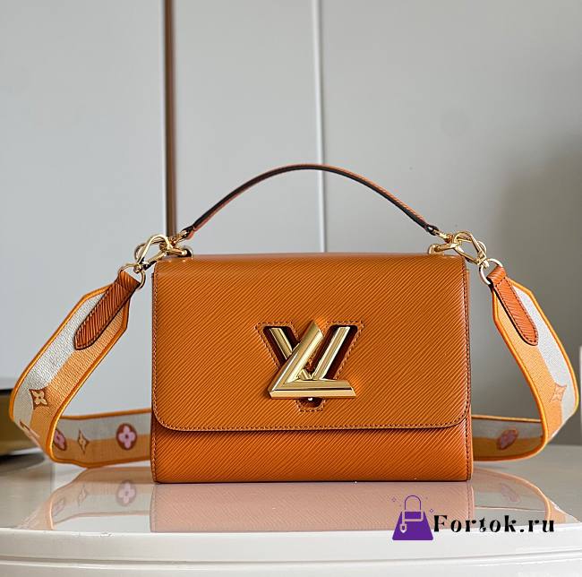 Fortok Louis Vuitton Twist MM Bag Tan M21554 23x17x9.5cm - 1