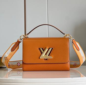 Fortok Louis Vuitton Twist MM Bag Tan M21554 23x17x9.5cm