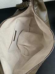 Fortok Lemaire Croissant Leather Crossbody Bag In Brown 27x7x18cm - 6