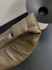 Fortok Lemaire Croissant Leather Crossbody Bag In Brown 27x7x18cm - 4