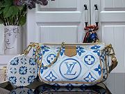 Fortok Louis Vuitton Multi Pochette Accessoires Bag Logoon Blue M25374 24x13.5x4cm - 1