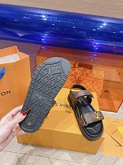 Fortok Louis Vuitton Sunset Flat Comfort Sandals Brown - 5