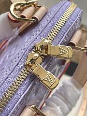 Fortok Louis Vuitton Nano Alma Bag Purple  Monogram Vernis Leather M82974 18x12x8cm - 5