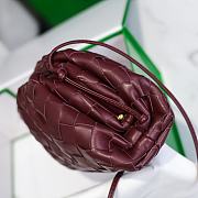 Fortok Bottega Veneta Intrecciato Pouch Burgundy 23x13x8cm  - 6