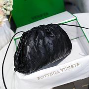 Fortok Bottega Veneta Intrecciato Pouch Black 23x13x8cm  - 5