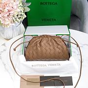 Fortok Bottega Veneta Intrecciato Pouch Brown 23x13x8cm  - 1