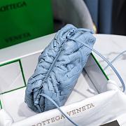 Fortok Bottega Veneta Intrecciato Pouch Blue 23x13x8cm  - 4
