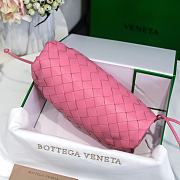Fortok Bottega Veneta Intrecciato Pouch Pink 23x13x8cm  - 5